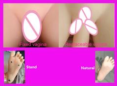 Blonde hair Real Sex Doll implant Pubic Hair 157 cm Lifelike Beautiful Artificial Hairy Vagina Sex Doll for men from AutomaticWoman